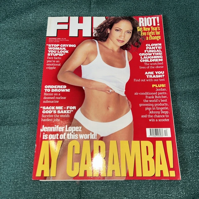 FHM MAGAZINE DEC 1998 #107 - Jennifer Lopez, Katie Price, Tina