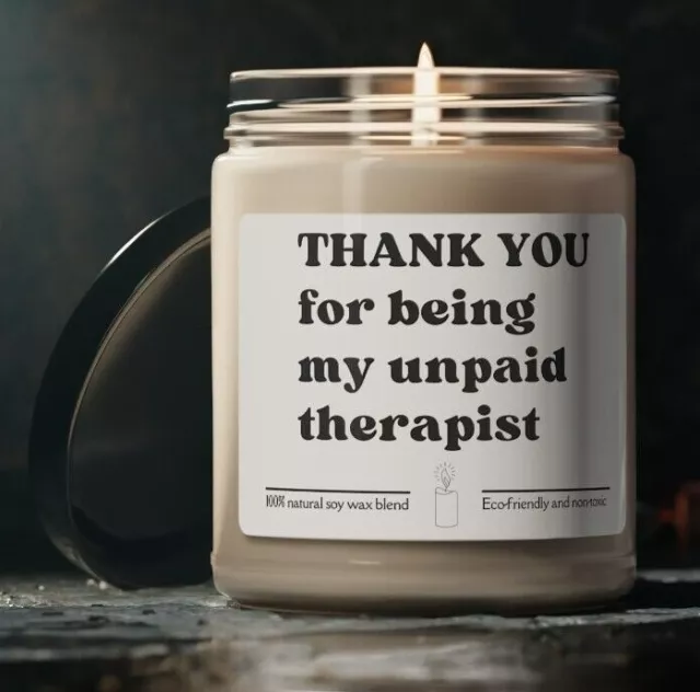 Thank you, Friendship, Funny Candle, Best Friend Gift Scented Soy Candle 9oz