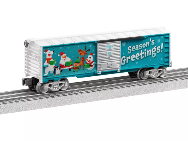 Lionel O Christmas Music Boxcar 3-Rail Ready to Run 2022 Season's Greeti 2228160