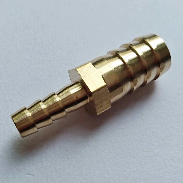 LTWFITTING 3/8 In. X 5/8 In. I.D. Brass Hose Barb Reducer Splicer - Foto 2