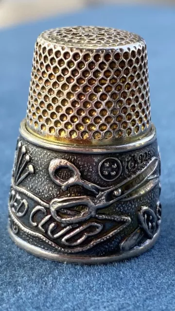 Silber Fingerhut Greif Nederlandse Vingerhoed Club 1999 Silver Thimble 3