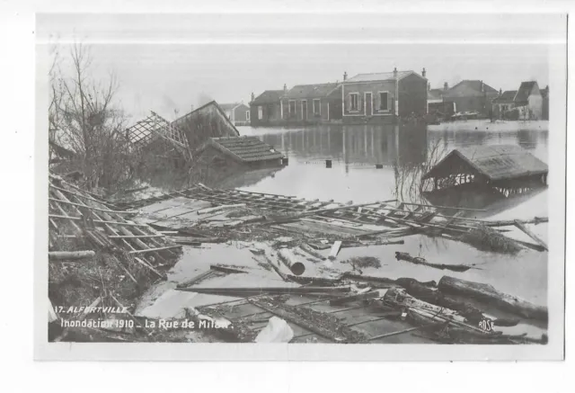 94  Alfortville  Inondation 1910   La Rue De Milan