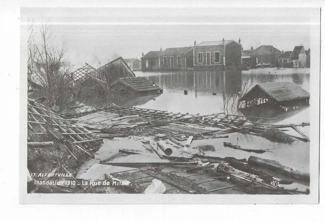 94  Alfortville  Inondation 1910   La Rue De Milan
