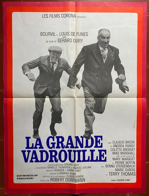 Poster The Large Mop Bourvil Louis de Funès Gerard Oury 60x80cm