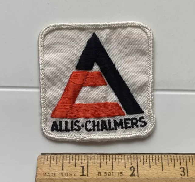Allis-Chalmers Tractors White Embroidered Patch Badge