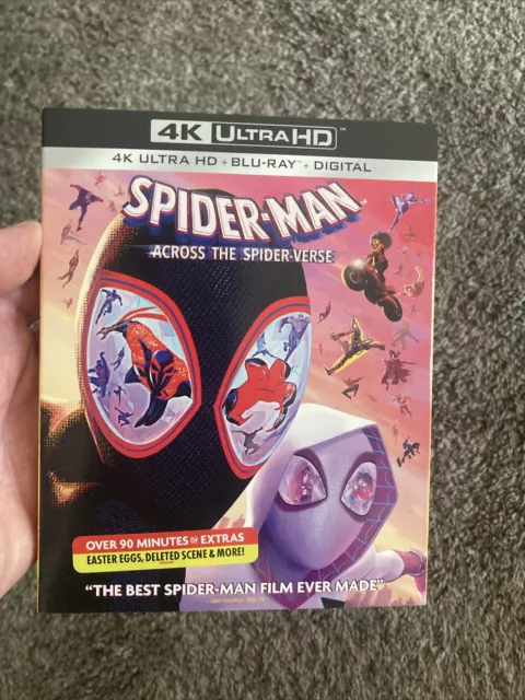 Spider-Man: Across the Spider-Verse 4K  + BLU-RAY + DIGITAL w/SLIP BRAND NEW!