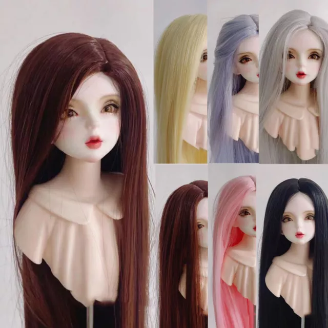 1/3 1/4 1/6 BJD Doll Long Straight Wigs Hair Accessories Soft BJD's Making DIY