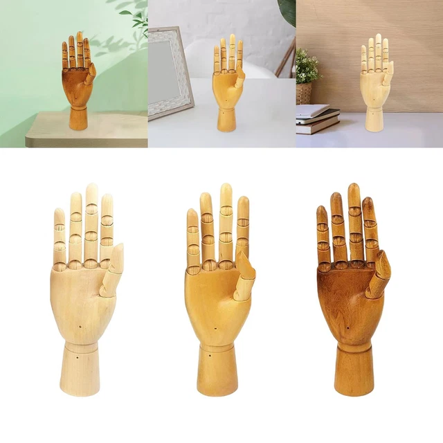 Kunstschaufensterpuppe Hand, Holz geschnitten Gelenk rechte Hand Figur Schaufensterpuppe