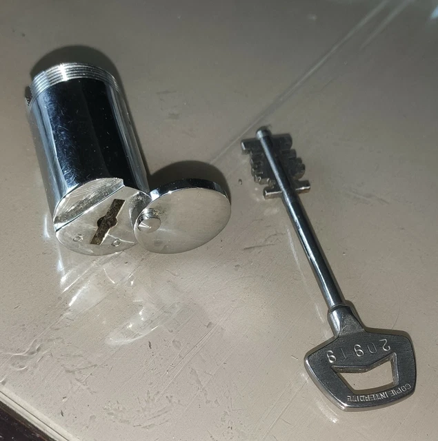 Serrure En Acier Et Laiton DENY Avec 1 Clé - Type Canon