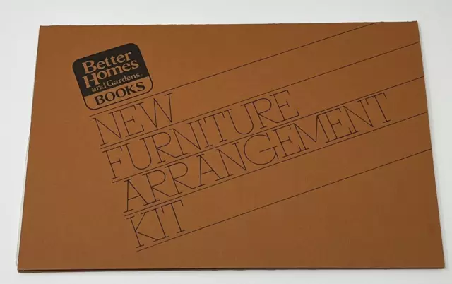 1981 Better Homes And Gardens Book New Furniture Arrangement Kit Floor Plan