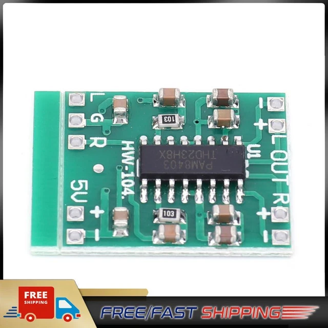 Kit 5 Amplificatori Audio PAM8403 - Mini Scheda 3W+3W, Alimentazione USB 5V, Con Potenziometro - Foto 4