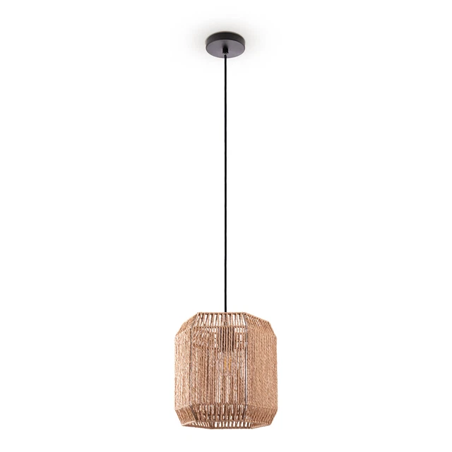Pendelleuchte Esstisch Papier Boho Hängelampe Esszimmer Lampe E27 Rattan