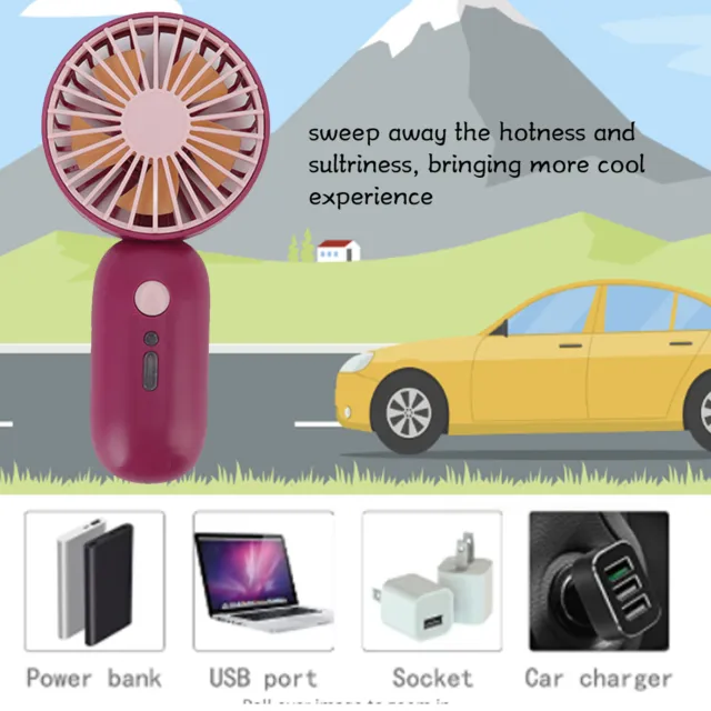 Achetez Ventilateur Portable Rechargeable USB Mignon Conception D'oreille  de Cerf 3 Ventilateur de Refroidissement D'été Réglable à la Vitesse du  Vin, Taille L - Vert de Chine