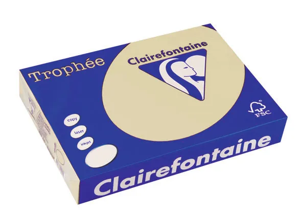 Clairefontaine Trophee Farbiges Papier 80 120 160 210g/m² A4 Pastell Intenisv 2