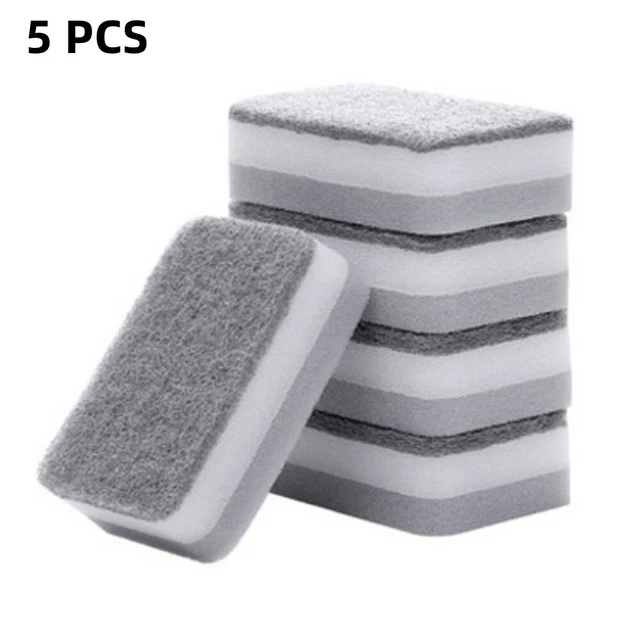 Paquete de 5 esponjas limpiadoras esponja lavavajillas cocina lavavajillas limpiador cepillo limpio