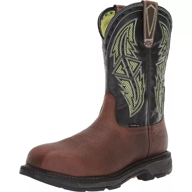 ARIAT MENS WORKHOG Xt Venttek Spear Carbon Toe Work Boot Rye Brown/Acid ...