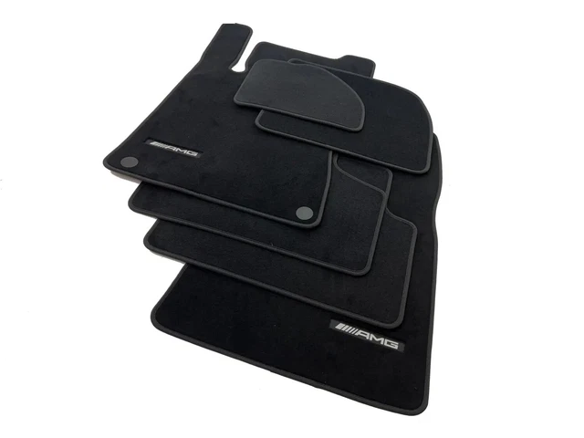 Tapis De Sol Sur Mesure Pour Mercedes Classe C W204 / S204 (2007-2014) - Velours Noir, Fabriqué En Allemagne - 9