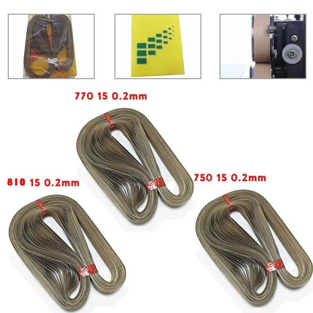Cinturino trasportatore nastro in PTFE 810*15 50 pz pellicola in gomma trattamento termico resistenza al calore
