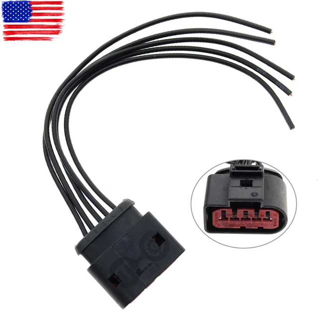 MASS AIR FLOW MAF Meter Sensor Connector Plug Harness Pigtail For VW