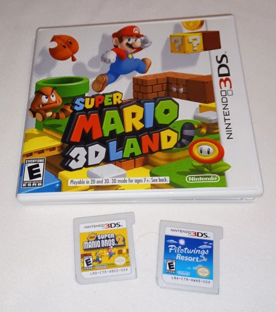 NINTENDO 3DS SUPER Mario Bros. 2, 3D Land, Pilotwings Resort games 12.