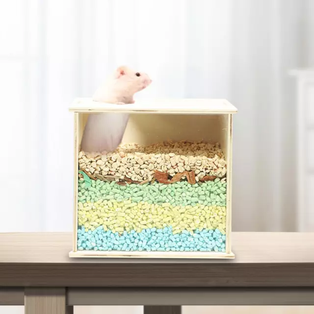 Hamster Sand Bath Shower Room Hut for Dwarf Hamster Small Sized Pets Gerbils