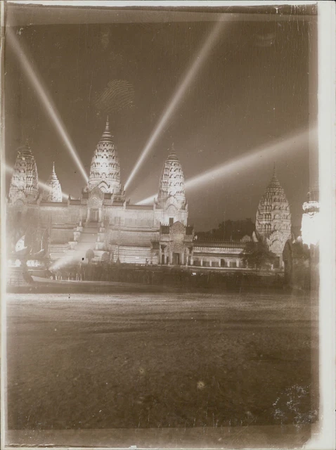 Photo Vintage Exposition Coloniale 1931 - Pavillon De La Tunisie à Paris, Tirage Argentique 8,5x11 Cm