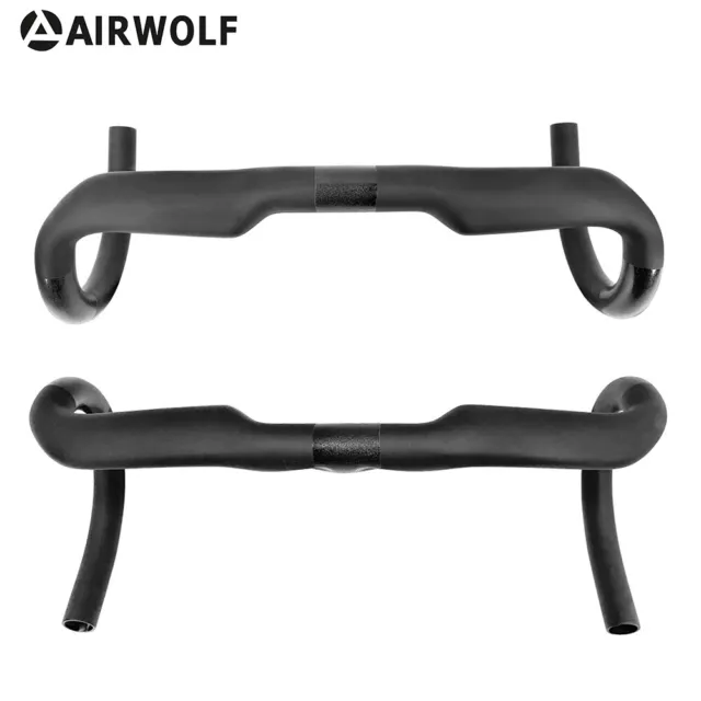 AIRWOLF T1000 Carbon Lenker Drop Bar Vorbau Rennrad Interne Verlegung 400-440mm