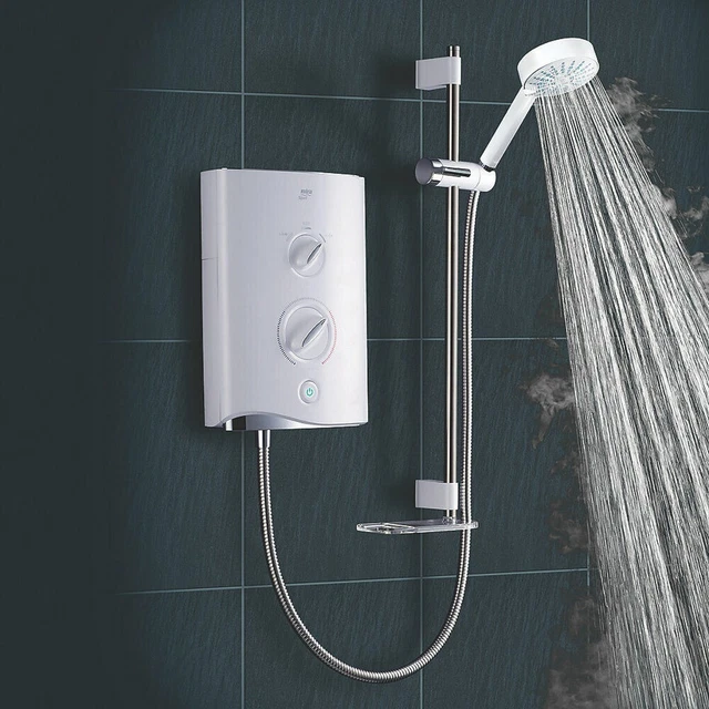 MIRA SPORT MULTIFIT White/Chrome Electric Shower 9Kw Model No1.1746