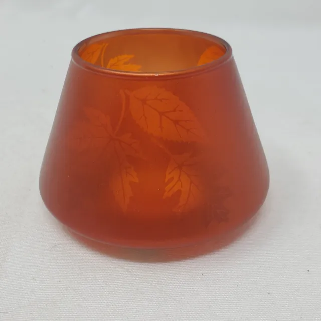 PartyLite Joy of Autumn Mini Barrel Jar Shade P90487