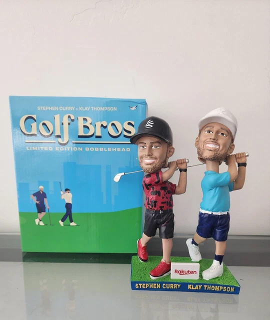 STEPHEN CURRY KLAY Thompson GOLF BROS Bobblehead 2024 Golden State
