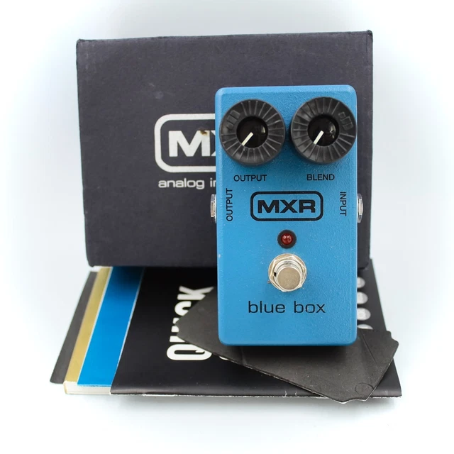 MXR M103 Blue Box Octave Fuzz With Original Box Guitar Effect Pedal AB89N035
