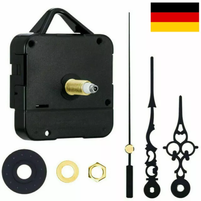 Uhrwerk Ersatz mit 3 Zeigersätzen DIY Quarzuhrwerk Quarz Uhrwerk Wanduhr Uhr Kit