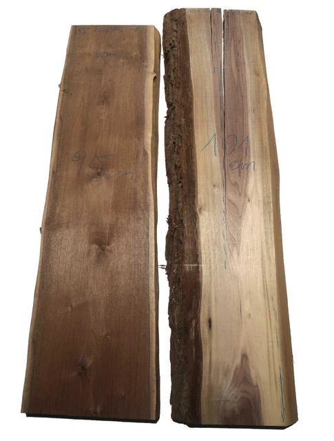 Nussbaumholz Noyer Bois de Noyer 101x24-26cm x 48mm