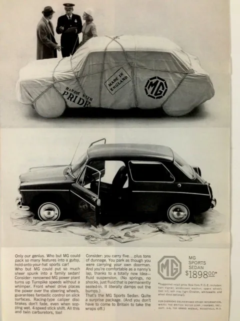 1964 MG Sports Sedan Print Ad