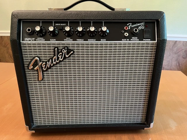 Fender Frontman 15G Guitar Amp 8”speaker 3 Band Equalizer W/ Power Cord Free S&H