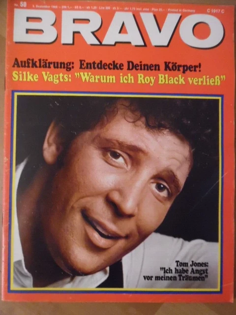 BRAVO 50 - 9.12.  1968 Tom Jones Yves Renier Hollies Roy Black Bee Gees Heintje