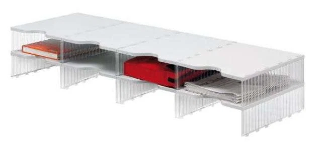 Ablagesystem styropost Aufbaueinheit Quadro-Tower, 4Bx2H, 8 Fächer
