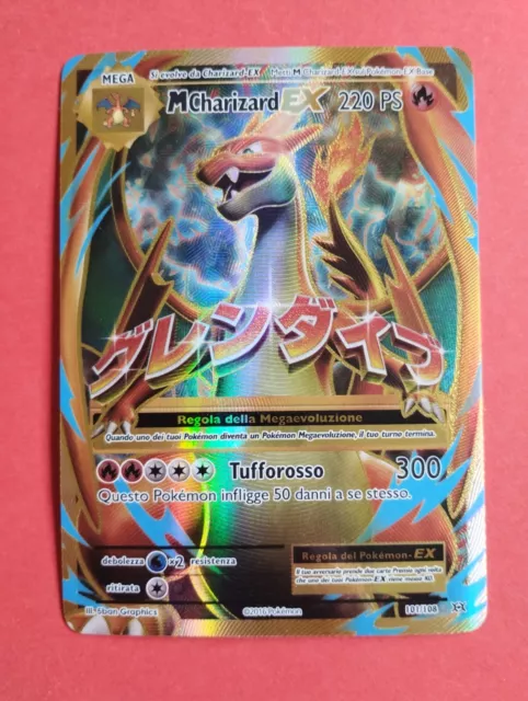 pokemon card M Charizard EX  101/108 XY evolutions ITA near mint