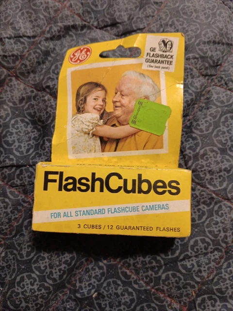 NEW GE FLASHCUBES 3-cubes Each 12 Shots
