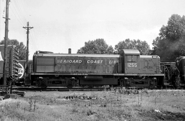 Negative - Seaboard Coast Line Railroad Alco RS-3 Diesel Unit No. 1255