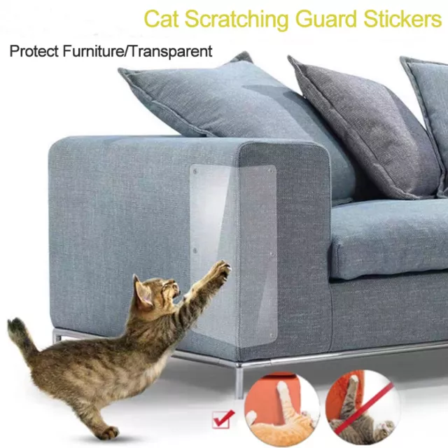 2 piezas protector de sofá protector transparente suave antirasguños para gatos D'EL