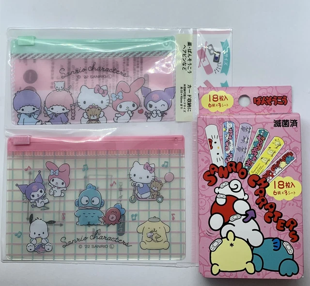 Sanrio Bandages And 2 Pc Fastener Set - US SELLER Hello Kitty Kuromi Cinnamoroll
