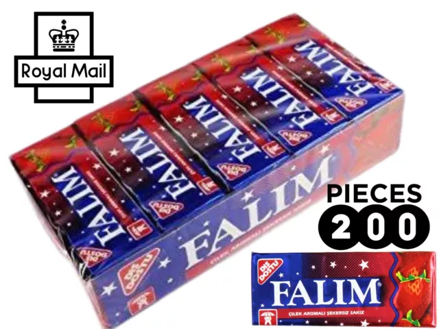 Falim Sugar Free Turkish Chewing Gum Mastic Mint Flavoured (3X 15) 45 Pieces