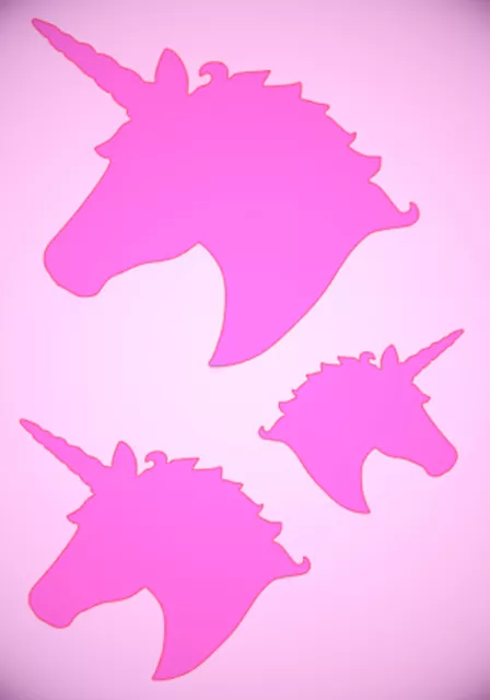 3 size Unicorn head stencil Crafting Card Making Painting template various size