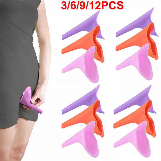 Lot Reusable Women Female Portable Urinal Outdoor Stand Up Pee Urination Device