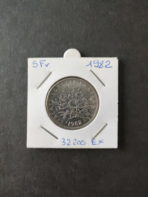5 francs semeuse 1982 ANNEE RARE !!