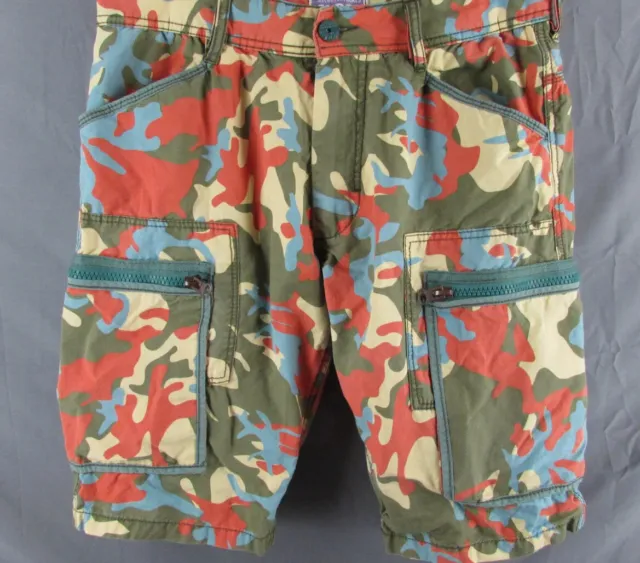 JET LAG Flavoures Multicolor Camo Cargo Shorts Men's 40x12 100% Cotton