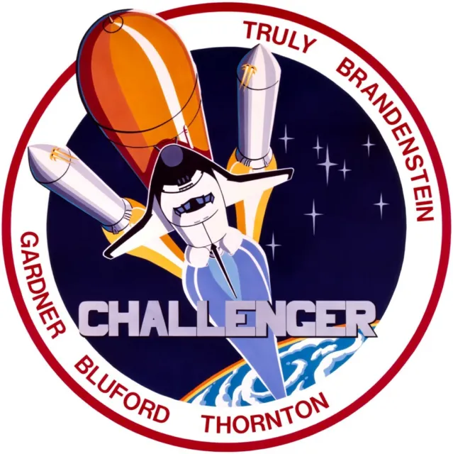 NASA Space Shuttle Challenger Mission STS-8 Decal. Launched on 30 August, 1983.