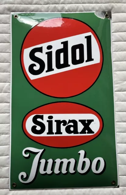 Emailschild / Emailleschild Sidol Surax Jumbo um 1930