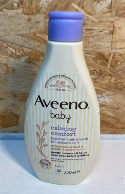 Aveeno Baby Calming Comfort Bedtime Bath and Wash, 250 ml